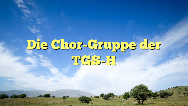 Die Chor-Gruppe der TGS-H
