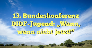13. Bundeskonferenz DIDF-Jugend: „Wann, wenn nicht jetzt!“