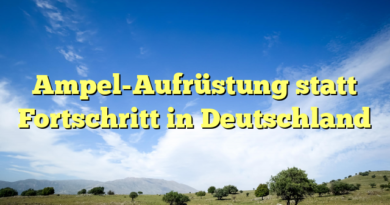 Ampel-Aufrüstung statt Fortschritt in Deutschland