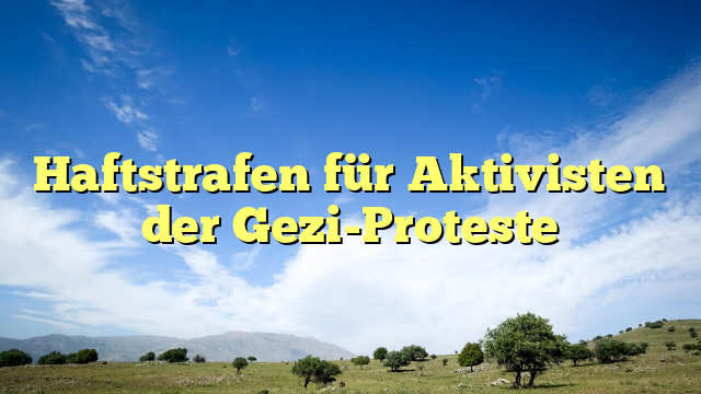 Haftstrafen für Aktivisten der Gezi-Proteste