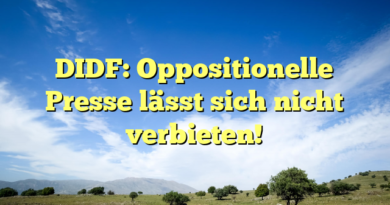 DIDF: Oppositionelle Presse lässt sich nicht verbieten!