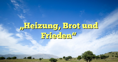 „Heizung, Brot und Frieden“