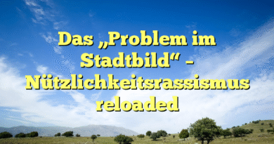 Das „Problem im Stadtbild“ – Nützlichkeitsrassismus reloaded
